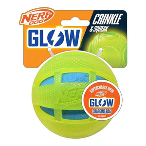 NERF 3.8IN TPR GLOW CHECKER SQUEAK AND