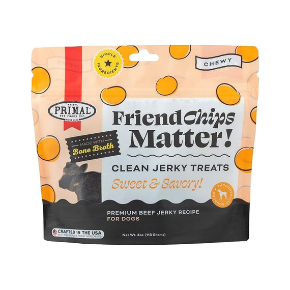 PRIMAL CANINE BEEF FRIEND CHIPS MATTER 4 ONZ