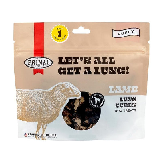 PRIMAL CANINE LAMB LET´S ALL GET A LUNG TREATS 1.5ONZ