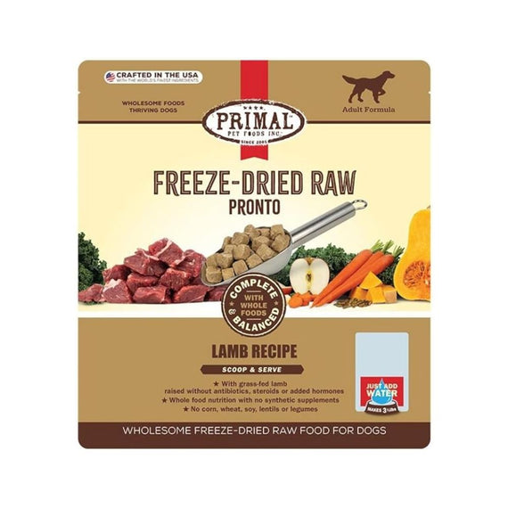 PRIMAL CANINE LAMB FORMULA FREEZE-DRIED RAW 7ONZ