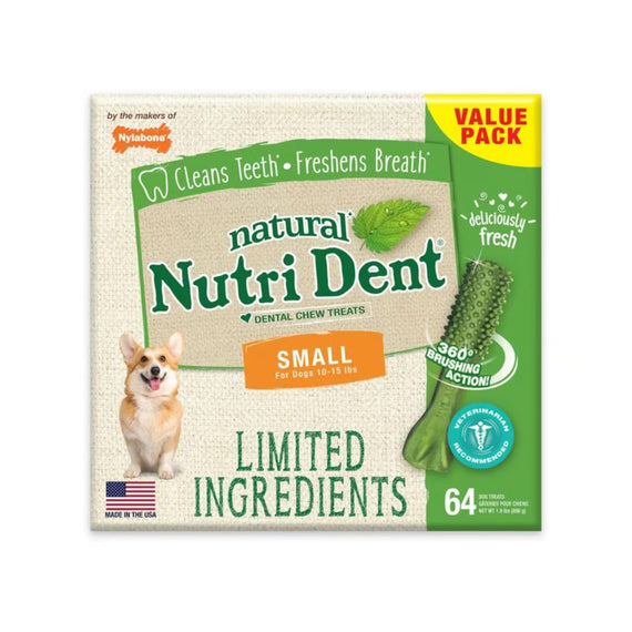 NYLABONE NUTRIDENT FRESH BREATH SMALL BOX 64 PIEZAS