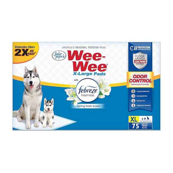 FOUR PAWS WEE WEE FEBREZE PAD BRICK BAG 75 CT 100546919