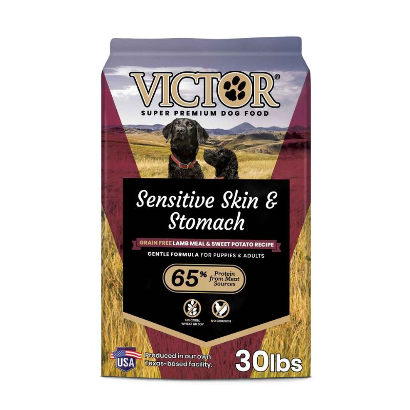 VICTOR GRAIN FREE SENSITIVE SKIN & STOMACH LAMB MEAL 30 LBS