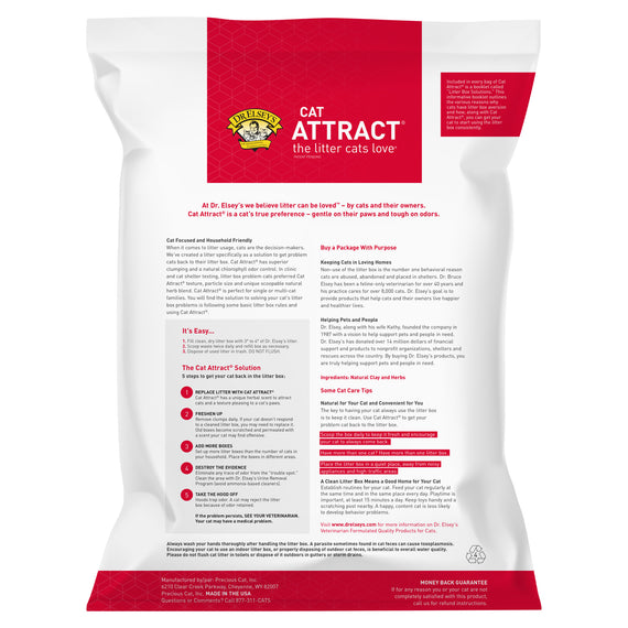 DR. ELSEY'S CAT ATTRACT CLUMPING CLAY CAT LITTER 18-LB