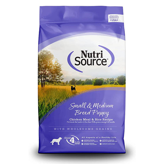 Nutrisource small & medium Breed Puppy Chicken & Rice 15 Lbs