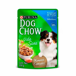 DOG CHOW POUCH FESTIVAL DE POLLO 100GRS 387-0052