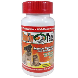 Interfarma Usa Products Buddy Tabs Enzimas Digestivas con Probioticos 60 tabletas. venta por frasco