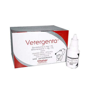 Vetergenta Gotas Solución Ótico-Oftálmica Fsco 10 Ml