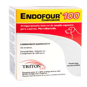 Triton Vet Endofur 100 mg 50 tabletas Venta Por  Unidad
