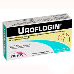 Triton Vet Uroflogin 16 Y 8 Bromuro de Propantelina venta por caja