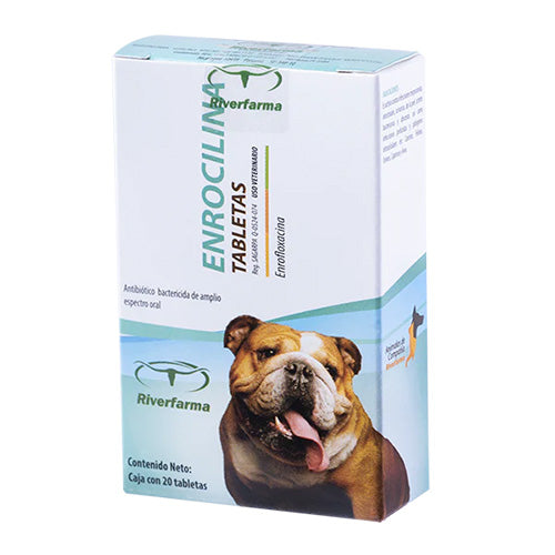 ENROCILINA 50 MG 20 TABLETAS POR UNID