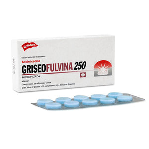 Griseofulvina 250 Holliday Antimicotico 20 Comprimidos Venta Por unidad
