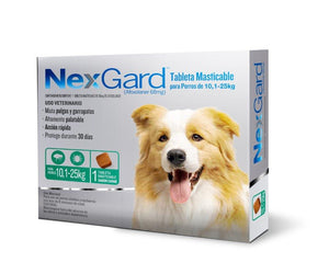 Nexgard tabletas para perros de 10.1 - 25 Kg  L