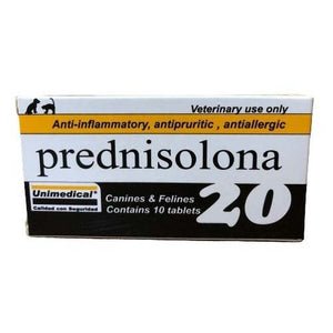 Unimedical Prednisolona 20 Mg 10 Tabletas Venta Por Unidad