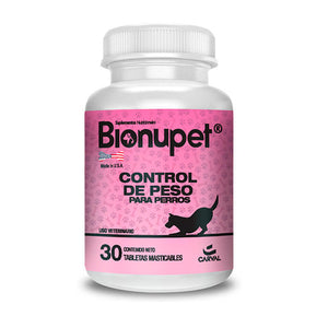 BIONUPET CONTROL DE PESO 30 TABLETAS VENTA POR FRASCO