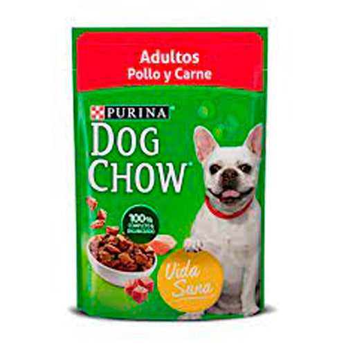 DOG CHOW POUCH CARNE Y POLLO 100GRS 387-0098