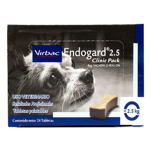Virbac  Endogard  2.5  24 Tabletas X Caja