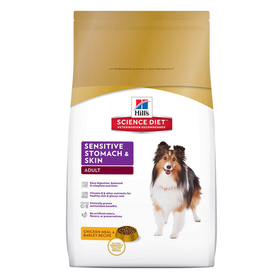 Hills SD Can Sensitive Stomach & Skin Adult Chicken & Barley 15.5 Lbs
