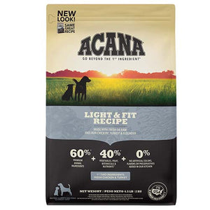 Acana Dog  Light & Fit 4.5 Lbs / 2 Kg