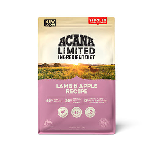 Acana Dog single Lamb & Apple Dog 4.5 Lbs / 2 Kg