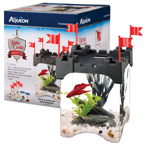 Aqueon Betta Castel Aquarium Kit Black