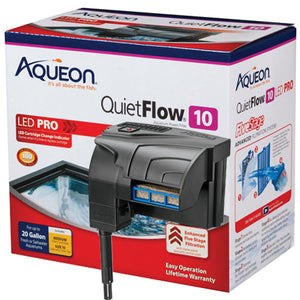 Aqueon Quietflow 10 Led Pro Aquarium Power Filters  hasta 20 Galones