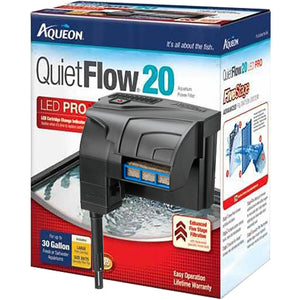 Aqueon Quietflow 20 Led Pro Aquarium Power Filters  hasta 30 Galones