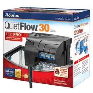 Aqueon Quietflow 30 Led Pro Aquarium Power Filters  hasta 45 Galones