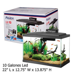 Aqueon Led Aquarium Kits Black 10 Galones