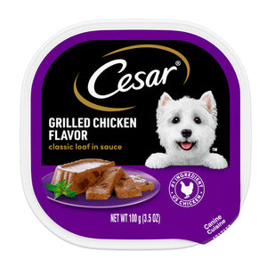 CESAR CLASSICS WITH GRILLED CHICKEN FLAVOR IN SAUCE 3.5 GR X 24