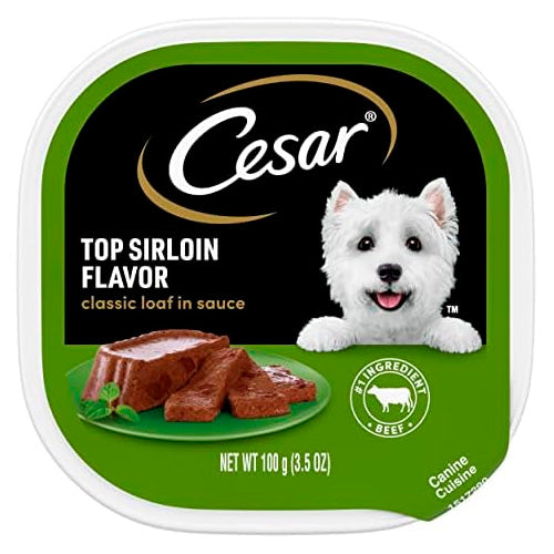 CESAR CLASSICS WITH TOP SIRLOIN FLAVOR IN SAUCE 3.5 GR X 24
