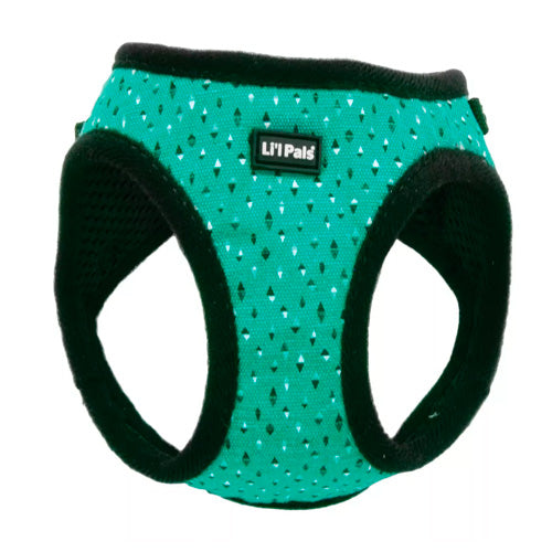 COASTAL LIL PAL CANVAS HARNESS VERDE DIAMANTES SMALL 06249 TGDPSM