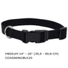 Coastal  Collar Black  Ajustable con Hebilla Plástica  Curva A Presión  medium 14 - 20 (35,5 - 50,8 Cm)