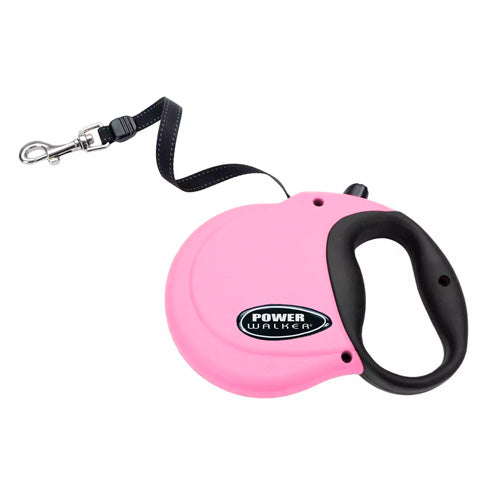 COASTAL POWER WALKER PINK RETRACTABLE LEAD XSM