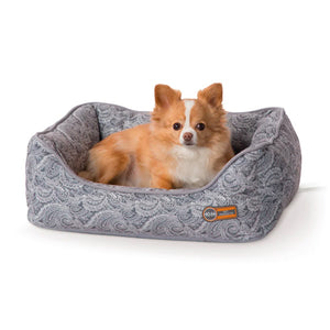 K&H THERMO-WATER BOLSTER BED - HEATED & COOLING GREY MEDIUM