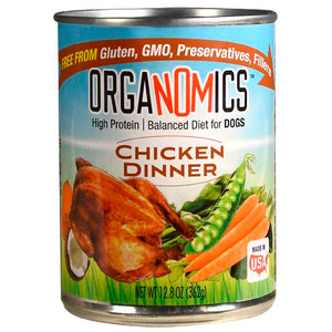 Organomics Chicken Dinner For Dogs 12.8Oz