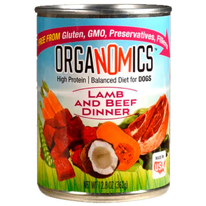 Organomics Lamb & Beef Dinner For Dogs 12.8Oz