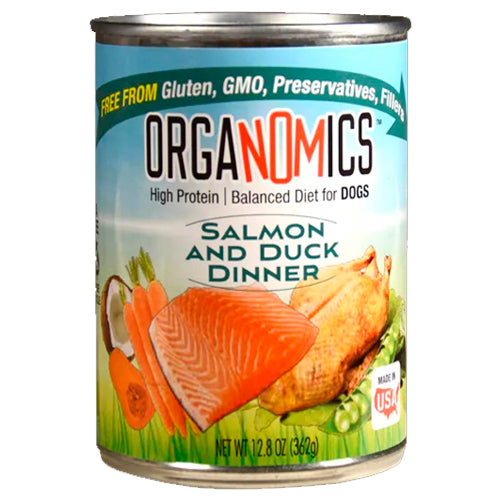 Organomics Salmon & Duck Dinner For Dogs 12.8Oz – American Pets Panama