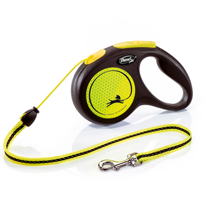 FLEXI CORREA RETRACTIL  NEW NEON M CORD 5M YELLOW