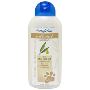 Four Paws Magic Coat Shampoo Natural Tea Tree Oil Avena Aloe Marron 16 Oz