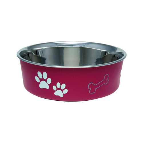 LOVING PET COMEDERO MEDIANO MERLOT ANTIDESLIZANTE