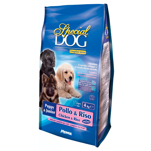 SPECIAL DOG COMPLETE MENU PUPPY & JUNIOR POLLO & RISO/CHICKEN & RICE 4 KG