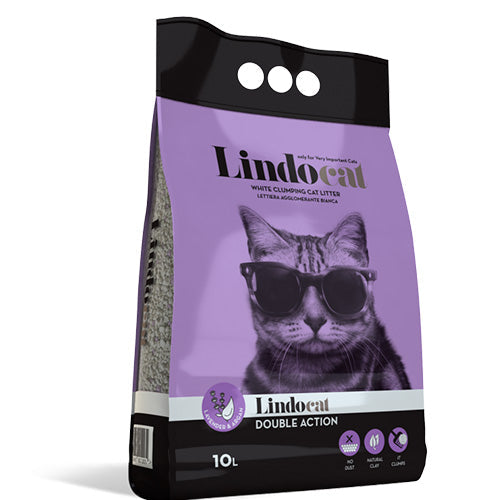 LINDOCAT  ARENA PARA GATOS  DOUBLE ACTION LAVANDER 10L COMPACT