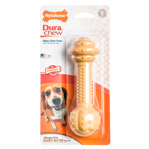 NYLABONE ESSENTIALS POWER CHEW BARBELL MEDIUM DOG TOY