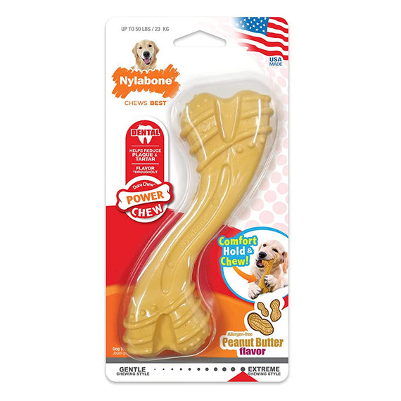 NYLABONE POWER CHEW MODERN CURVY BONE LARGE