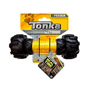 TONKA AXLE TREAD W/INSERT FEEDER - YELLOW/BLACK