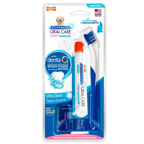 NYLABONE ADVANCED ORAL CARE PUPPY DENTAL KIT XTRA