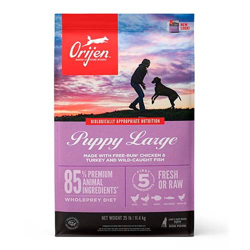 ORIJEN DOG PUPPY LARGE 25 LB / 11.3 KG  DOR4425-25