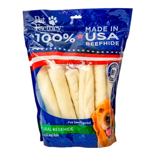 PET FACTORY BEEFHIDE ROLLS
