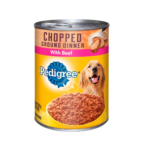PEDIGREE LATA CHOPPED BEEF 375 GR X 12 34-010045